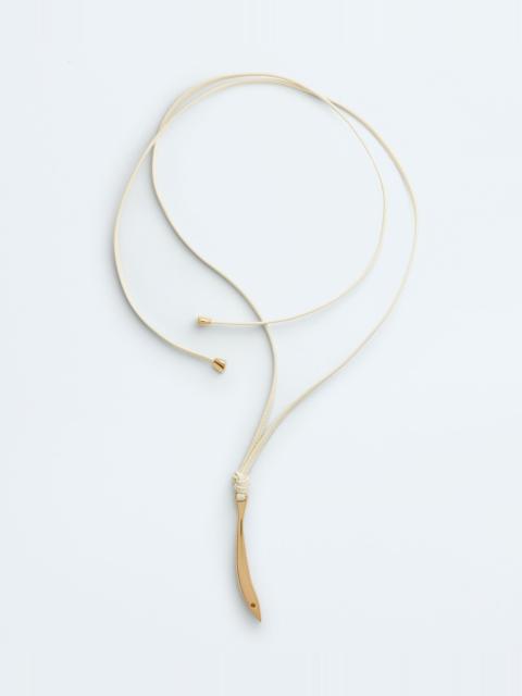 Bottega Veneta Sardine Leather Necklace