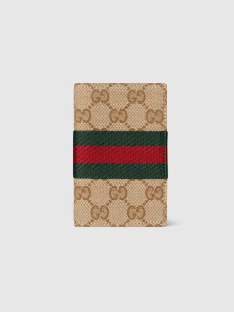GUCCI GG card case with Web