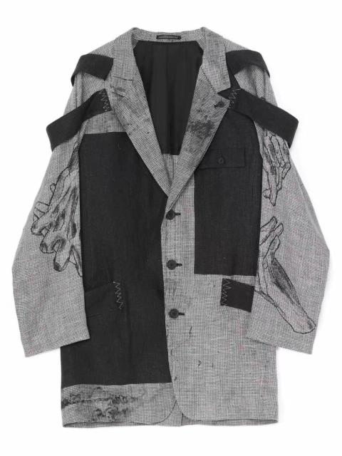 Yohji Yamamoto Shoulder Epaulet Zigzag Coat