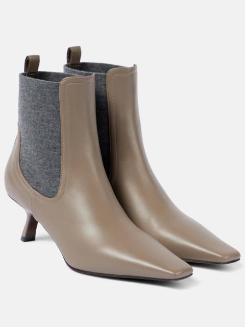 Brunello Cucinelli Leather ankle boots