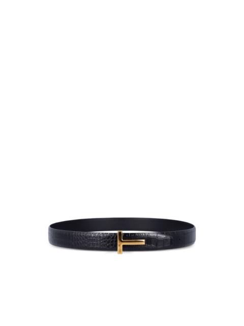 TOM FORD buckle-logo reversible belt