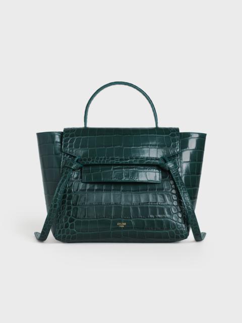 CELINE Micro Belt bag in Crocodile Embossed Calfskin