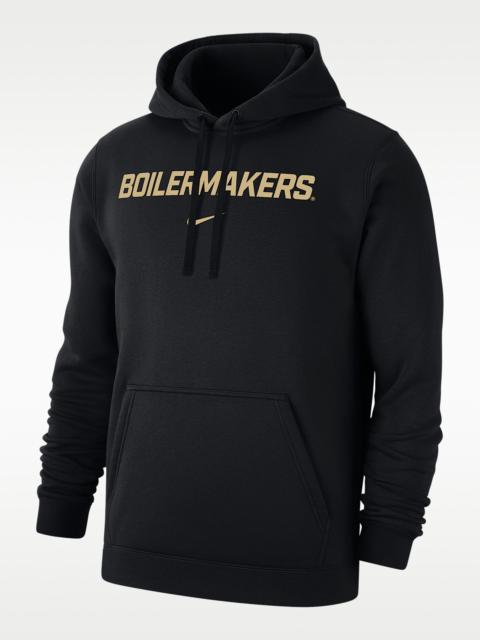 Nike Purdue Club Fleece Men's Nike College Pullover Hoodie