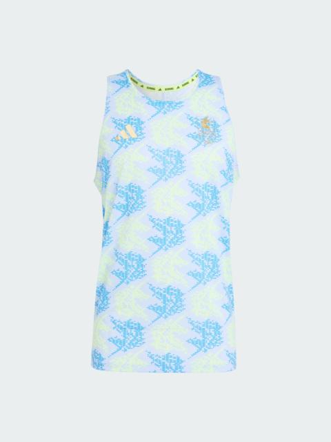 adidas Boston Marathon 2026 Running Tank Allover Print