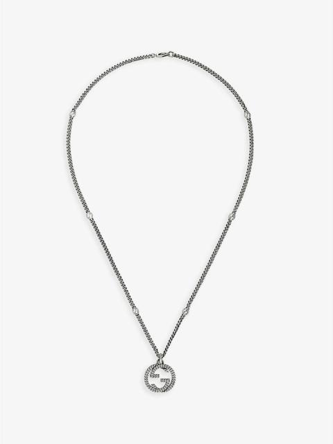GUCCI Interlocking G sterling-silver necklace
