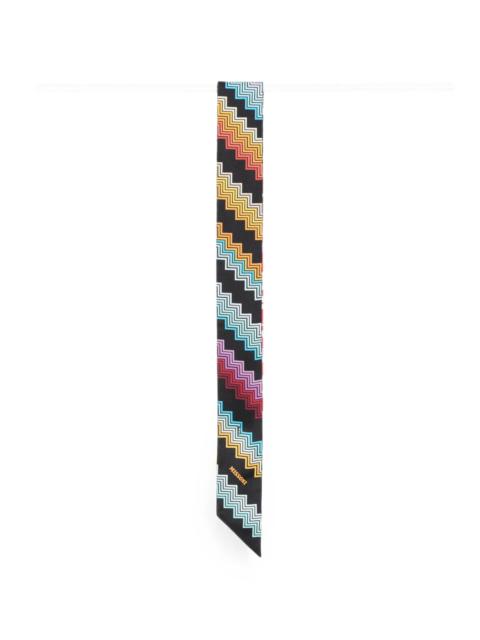 Missoni Missoni Zigzag-print Skinny Scarf