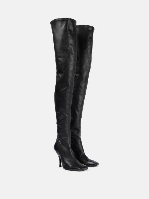 Eva 100 leather over-the-knee boots