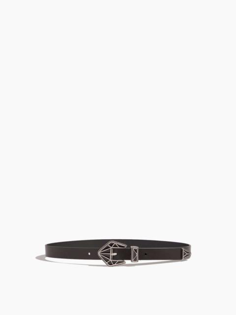 Isabel Marant Coraline Belt in Black/Silver