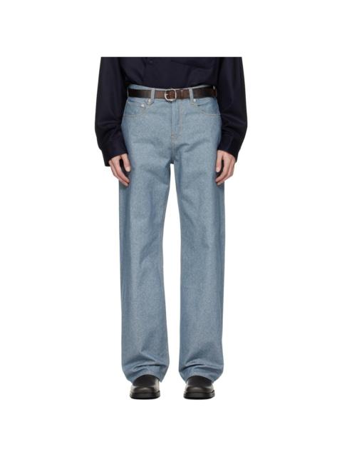 JACQUEMUS Blue 'The straight de-Nîmes' Jeans