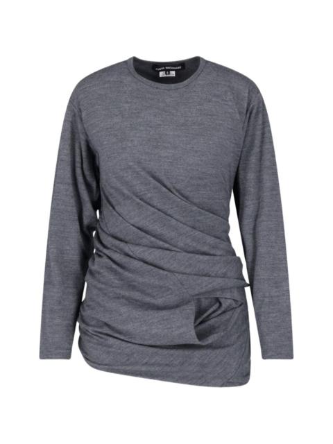 Junya Watanabe draped long-sleeve T-shirt
