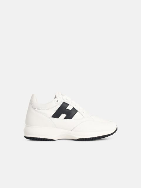 HOGAN 'HOGAN INTERACTIVE' WHITE LEATHER BLEND SNEAKERS