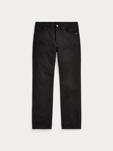 RRL by Ralph Lauren Straight Fit Black Tuxedo-Stripe Jean