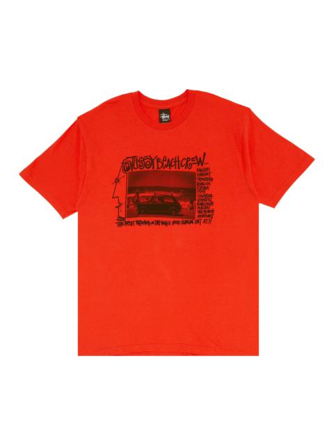 Stussy Beach Crew Tee 'Red'