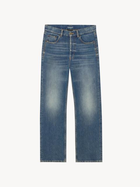 SAINT LAURENT LOOSE STRAIGHT MID-RISE JEANS