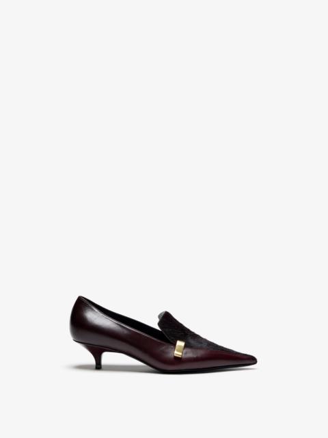 Proenza Schouler Slash Loafer In Haircalf Combo