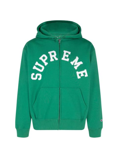 【SUPREME】X CHAMPION HOODED SWEATSHIRT OLIVE 25SS Supreme x Champion® 