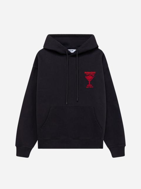 MSGM Hooded sweatshirt with print
