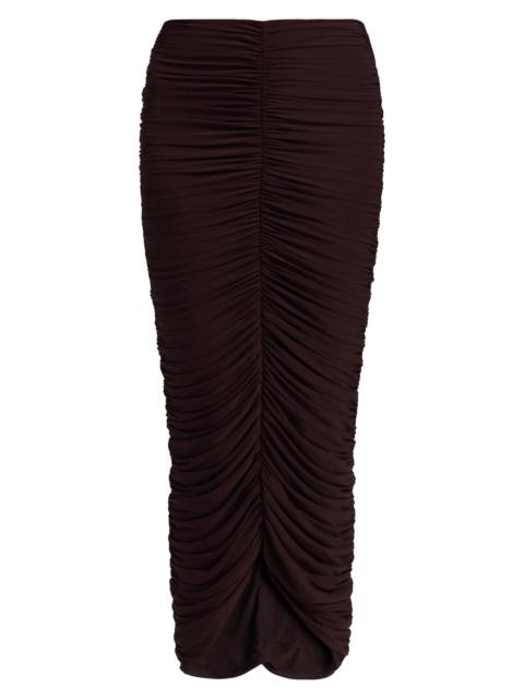 RONNY KOBO Women's Marlo Ruched Skirt - Espresso