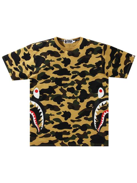 BAPE 1st Camo Side Shark Tee 'Yellow'