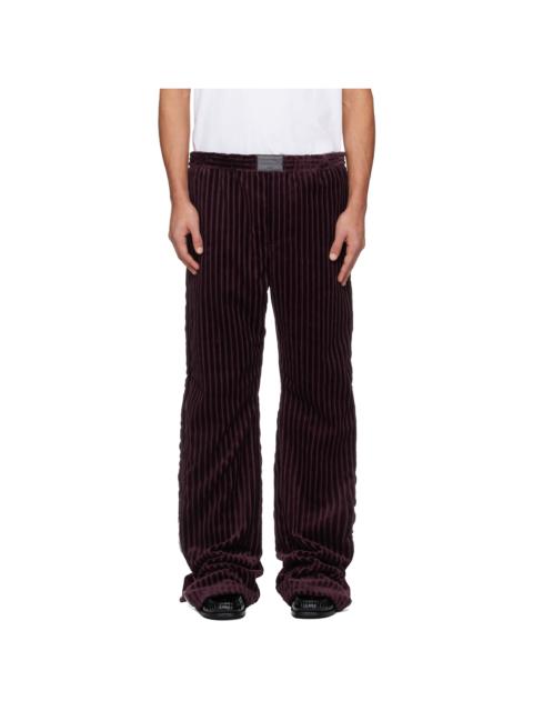 Acne Studios Burgundy Corduroy Trousers