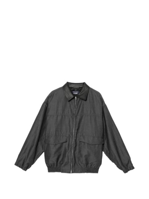 Comme des Garçons Homme leather-collar jacket