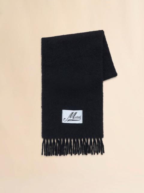 Loewe Love jacquard scarf in wool and cashmere | REVERSIBLE