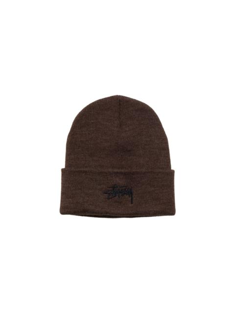 Stüssy STOCK CUFF BEANIE "Heather Brown" STUS602