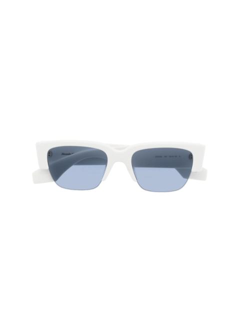Alexander McQueen logo-print arm sunglasses