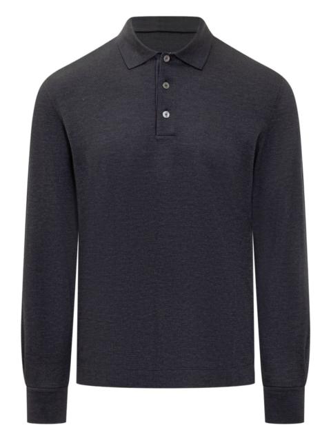 ZEGNA long-sleeved polo shirt