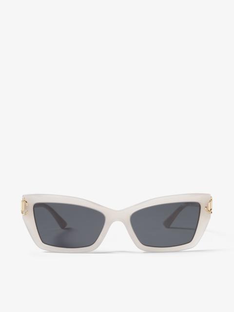 JIMMY CHOO Isla
Opal Sand Cat Eye Sunglasses