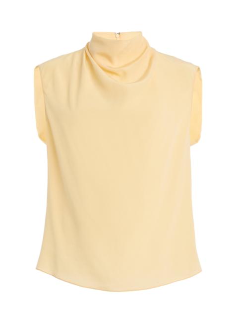Another Tomorrow Silk Top yellow