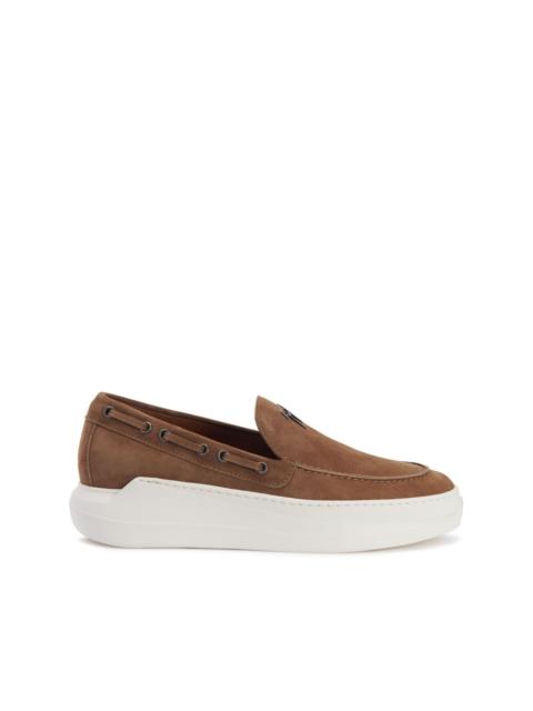 Giuseppe Zanotti Conley String leather boat shoes