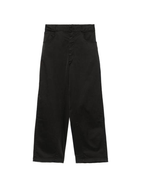 CORDERA satin straight-leg trousers