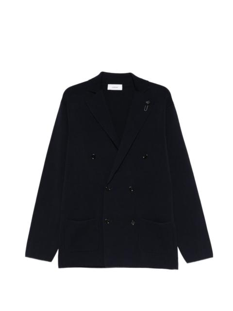 LARDINI double-breasted pocketed cardigan