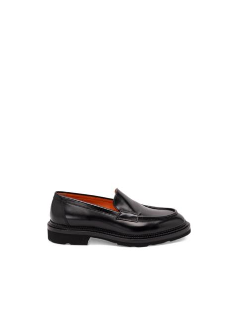 Santoni leather loafers
