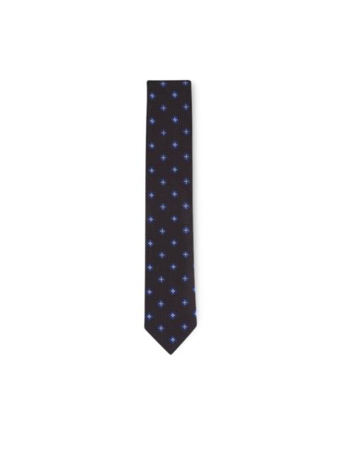 ZEGNA houndstooth floral tie