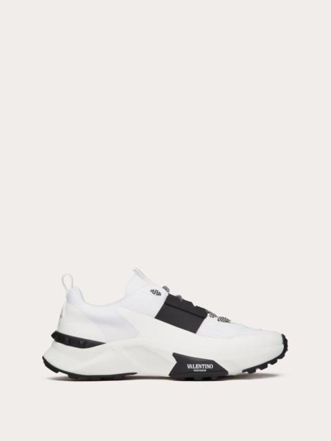 Valentino TRUE ACT LOW TOP SNEAKER IN MESH AND RUBBERIZED FABRIC