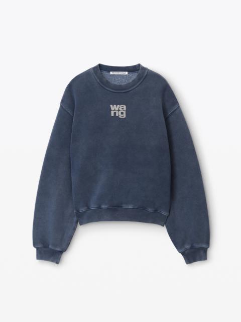 Alexander Wang puff logo sweatshirt in terry