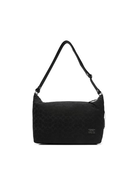 COACH pattern key-charm shoulder bag