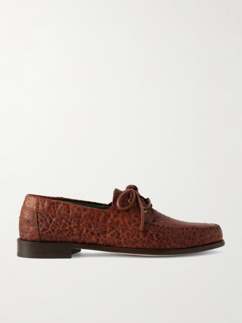 VINNY’s Millo Croc-Effect Leather Boat Shoes