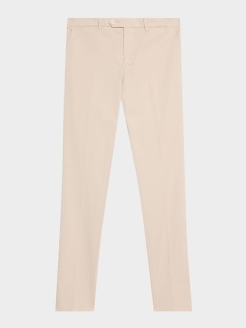 Brunello Cucinelli Men's American Pima Italian-Fit Chino Trousers