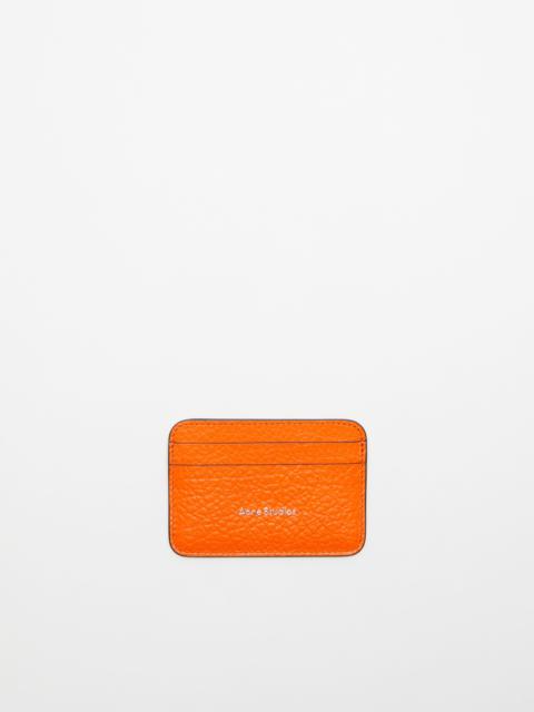 Acne Studios Leather card holder - Bright orange