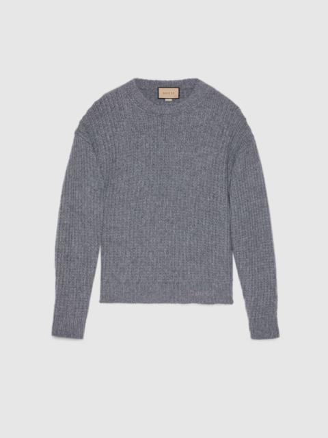 Cashmere silk crewneck sweater