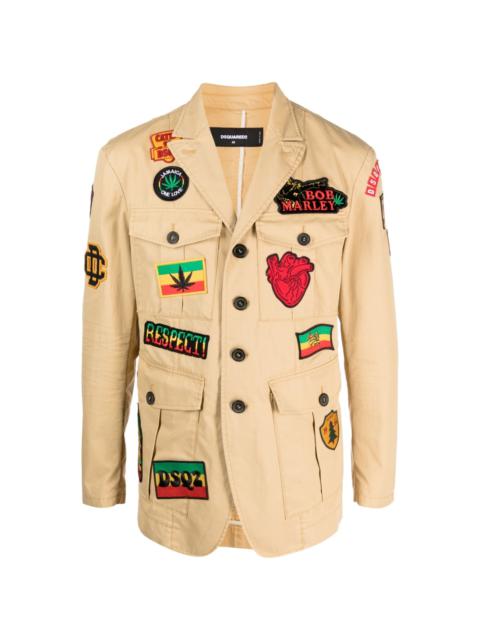 logo-patch jacket