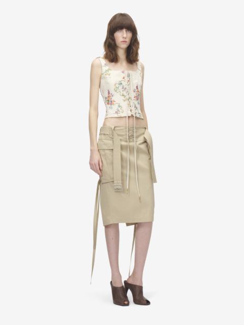 Alexander McQueen Midi Cargo Skirt