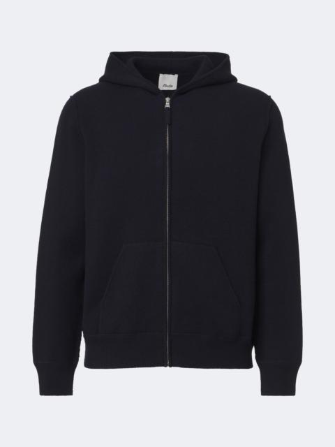 Allude Hooded wool and cashmere jacket