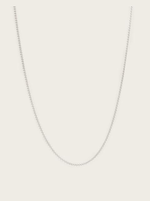 ALLSAINTS CURB STERLING SILVER CHAIN NECKLACE