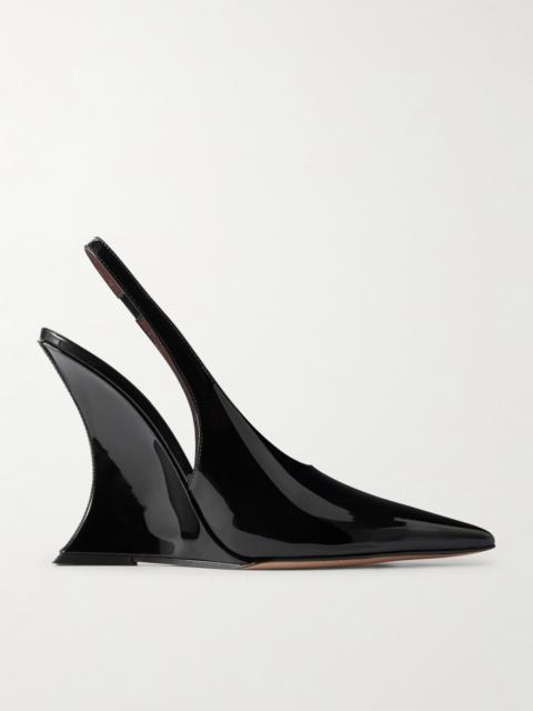 PARIS TEXAS Nina Patent-leather Slingback Pumps