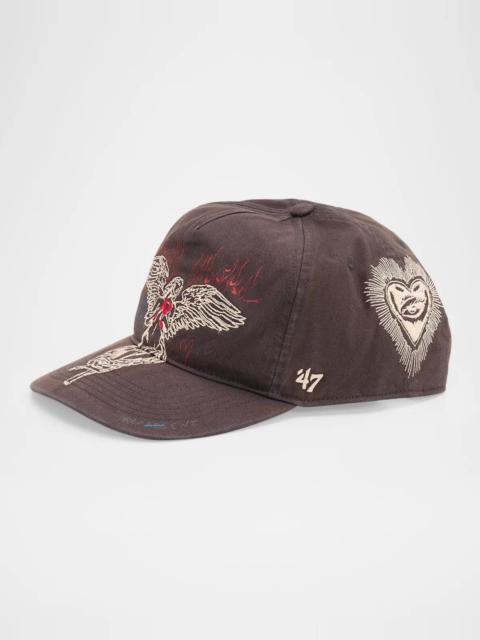 REPRESENT Men's Sketch Distressed Baseball Cap