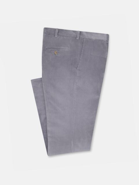 J. PRESS MADE-IN-USA GREY WIDE WALE BRITISH CORDUROY PANT